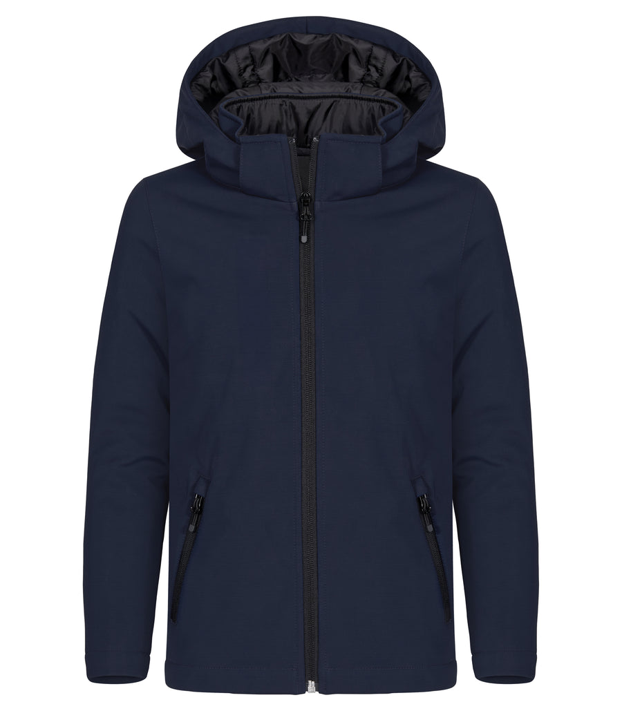 Padded Hoody Softshell Junior – Mörk Marin