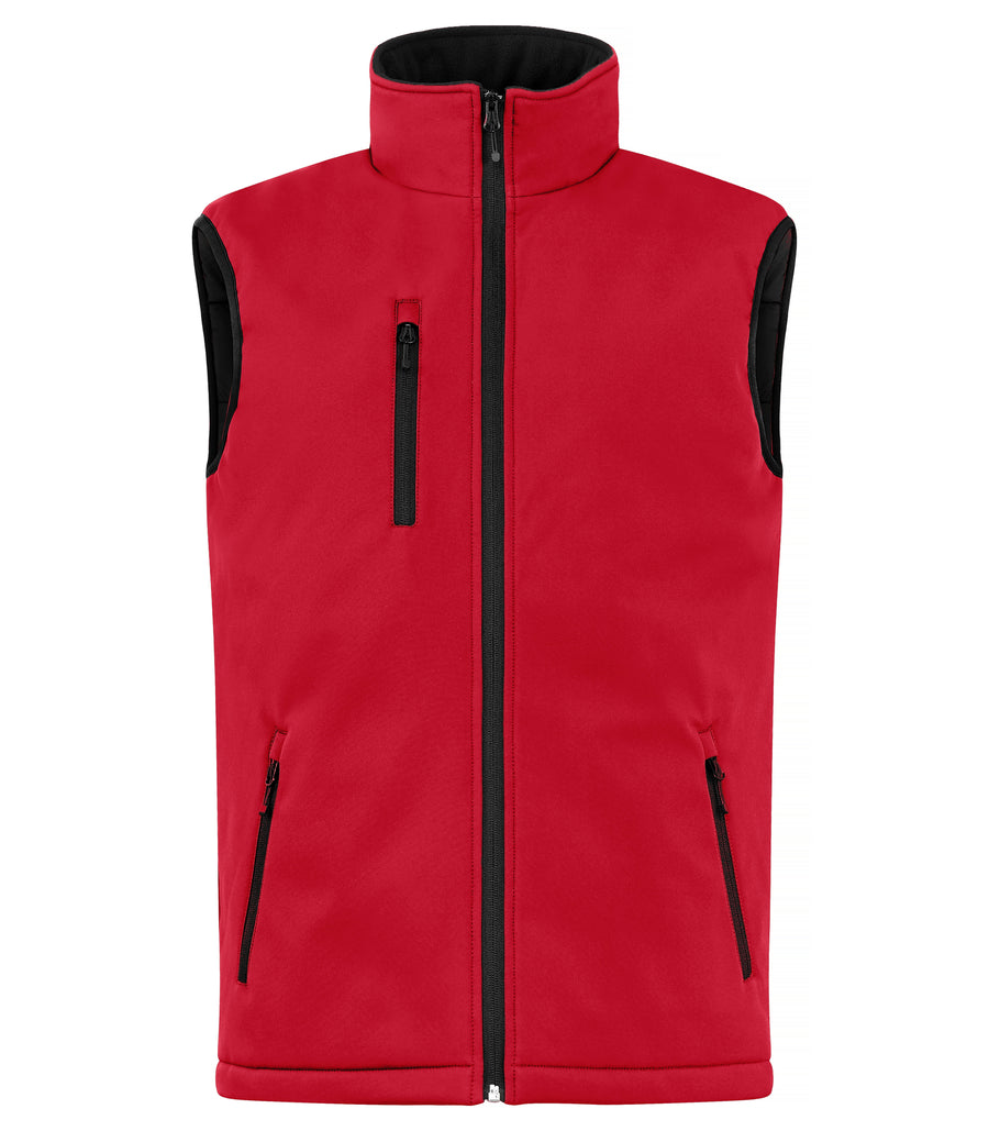Padded Softshell Vest – Röd