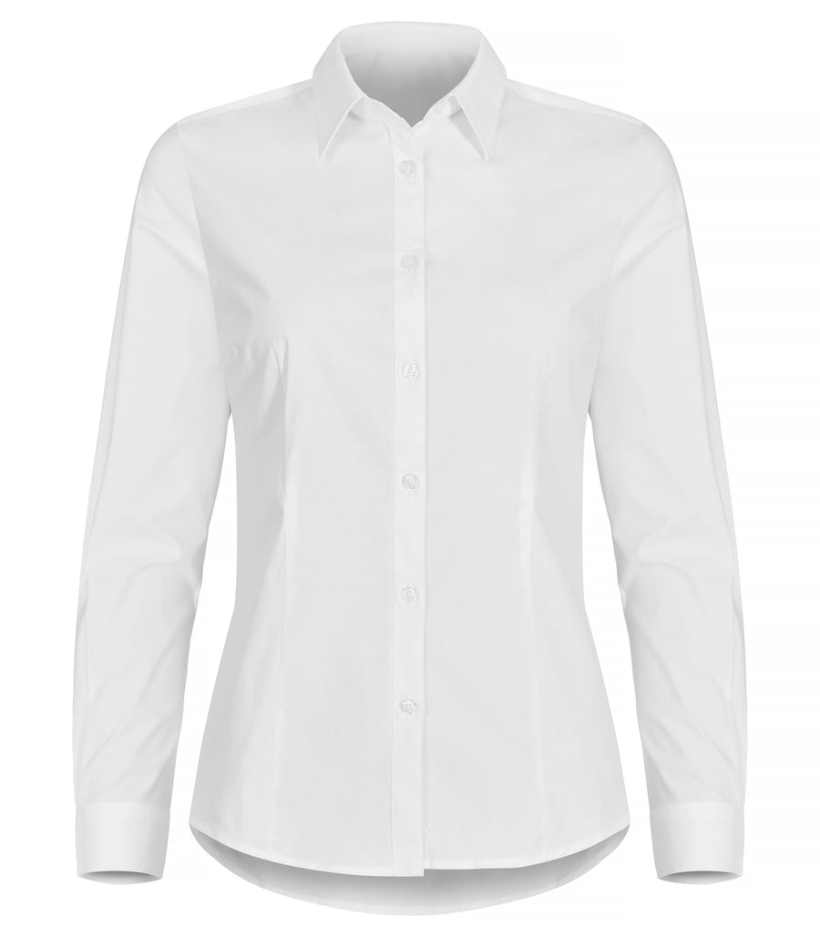 Stretch Shirt L/S Women – Vit