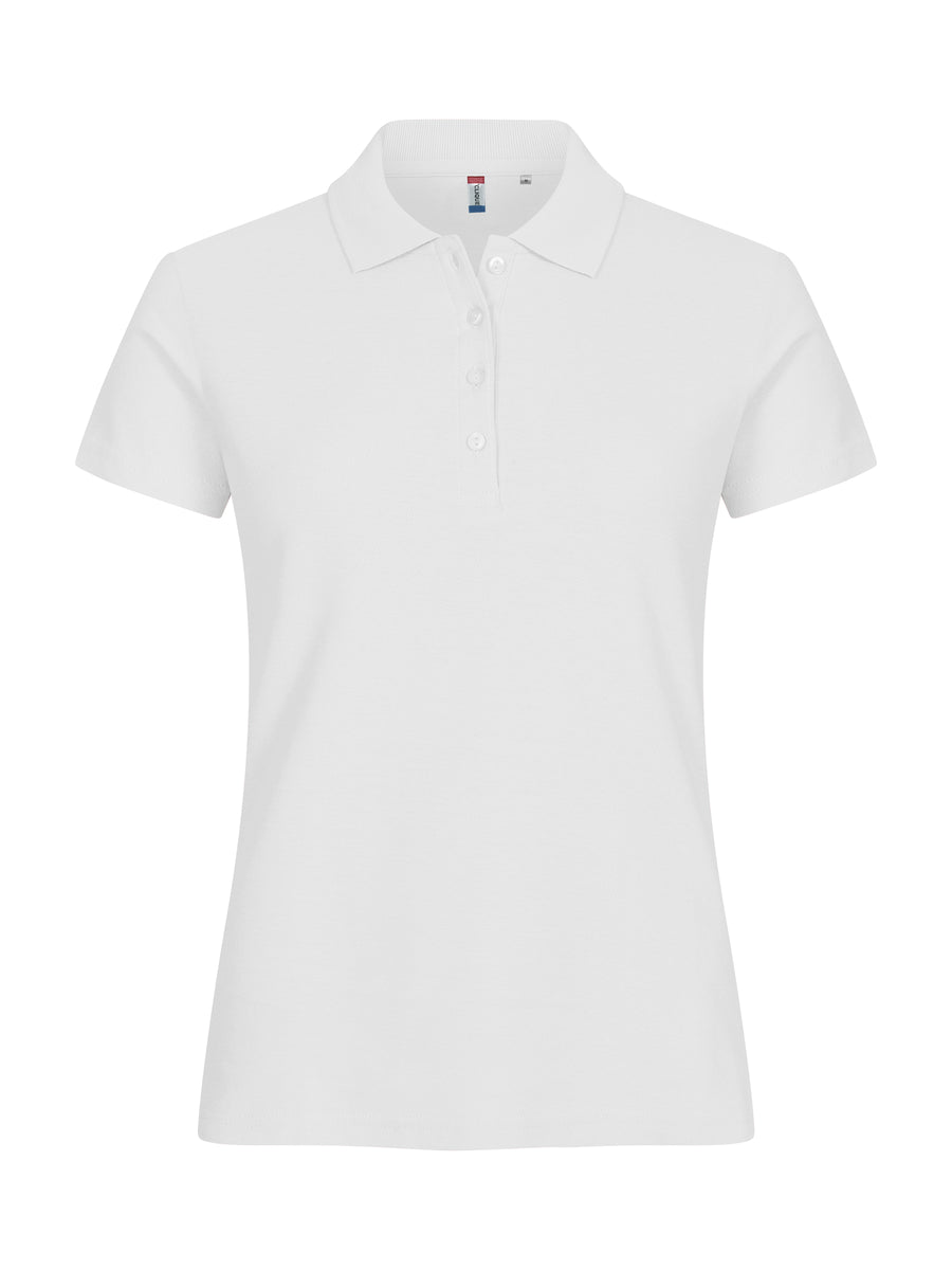 Basic Polo Women – vit