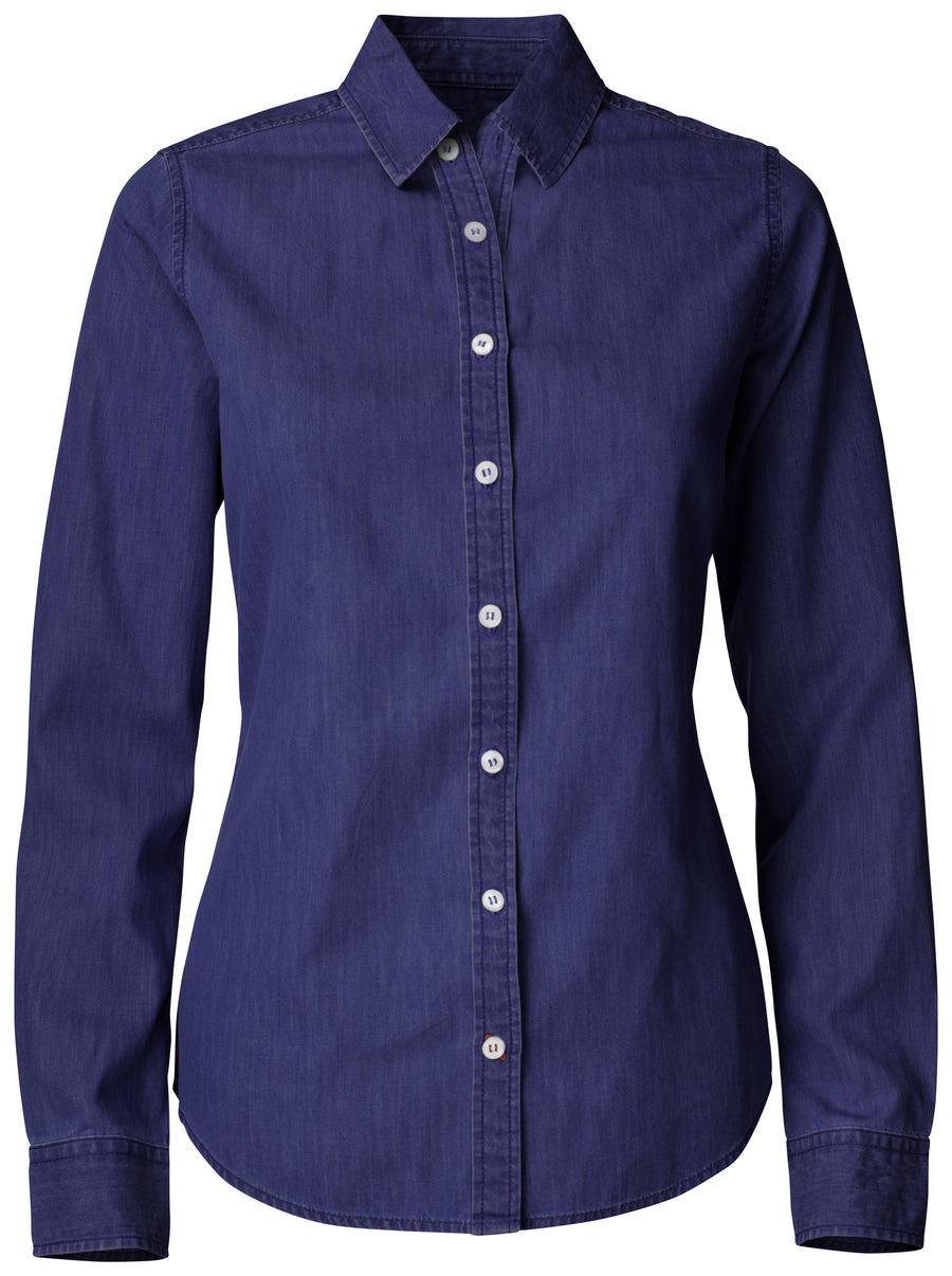 Ellensburg Denim shirt Women – Dark Indigo