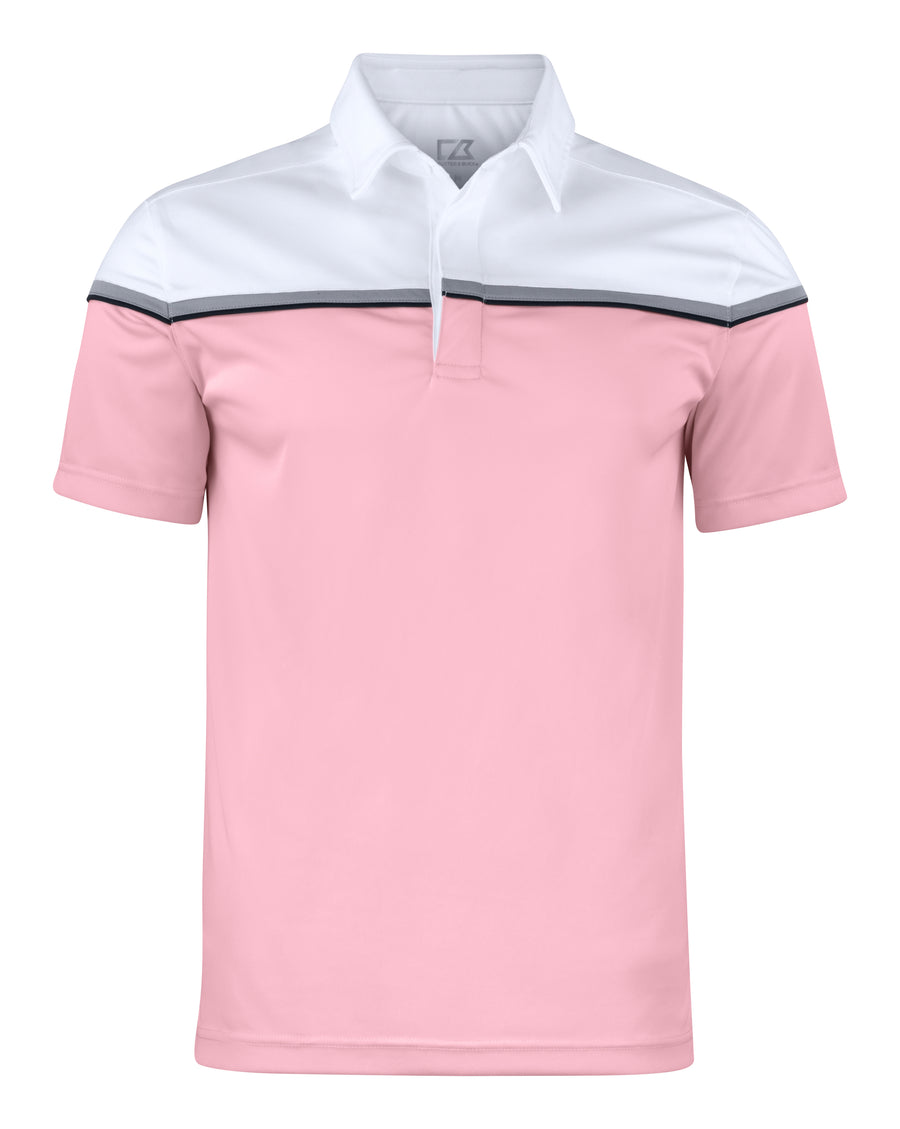 Seabeck Polo Men – Rosa/vit