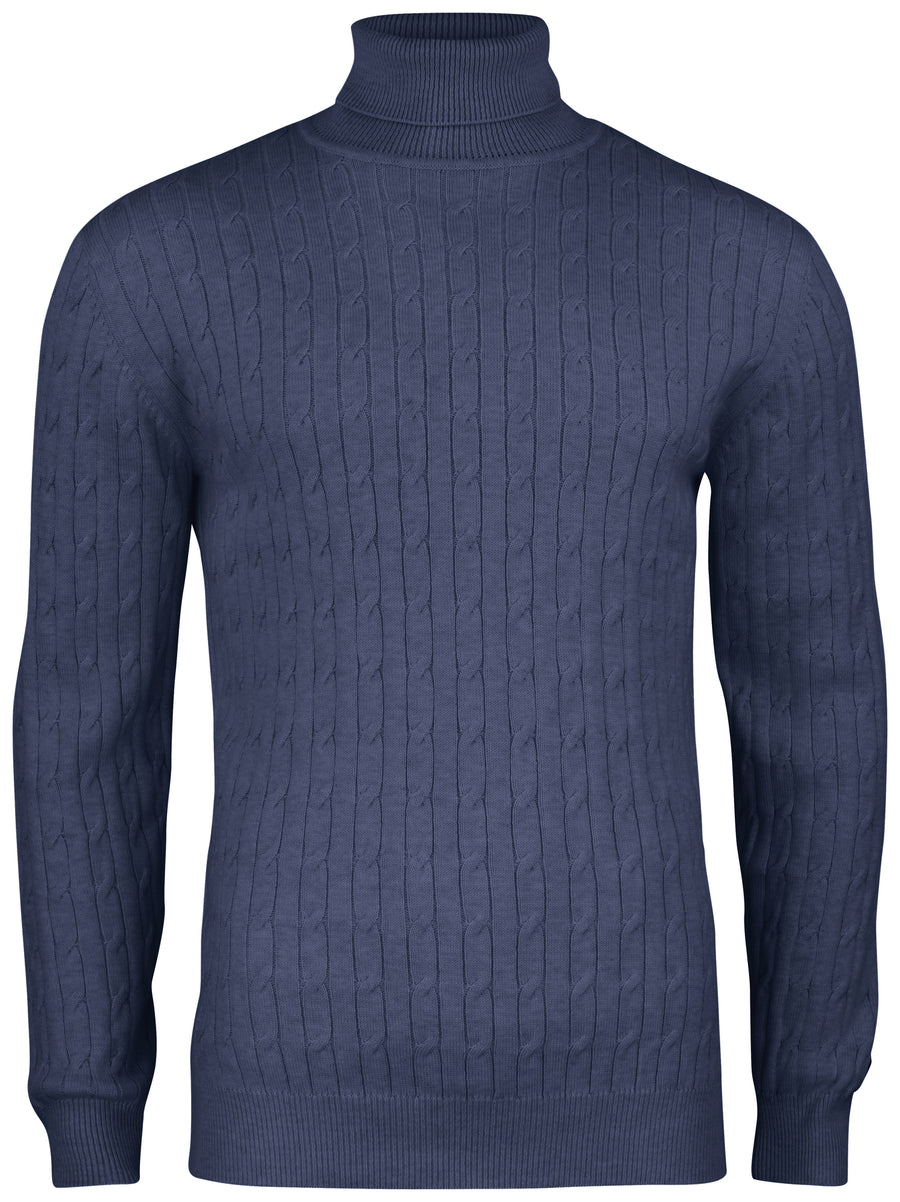 Blakely Rollerneck Men – Marinmelerad