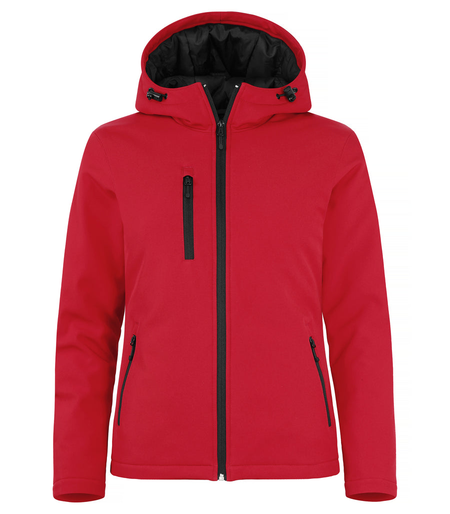 Padded Hoody Softshell Women – Röd
