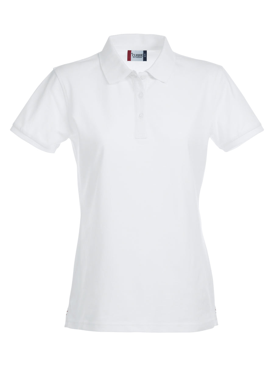 Stretch Premium Polo Women – vit