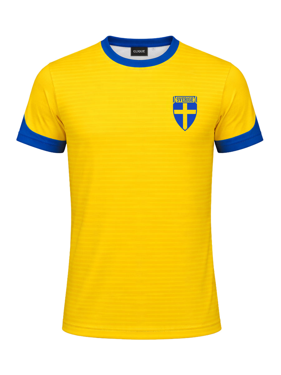 Sverige Sublimerings T-shirt – Gul