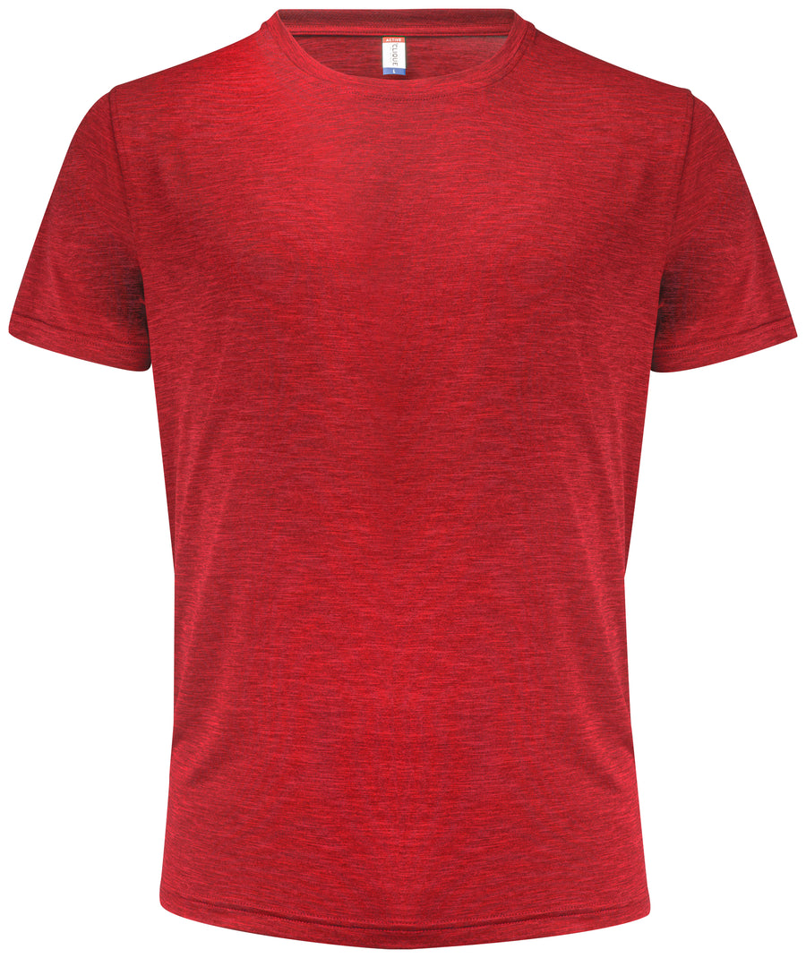 Basic Active Tee Melange – Röd