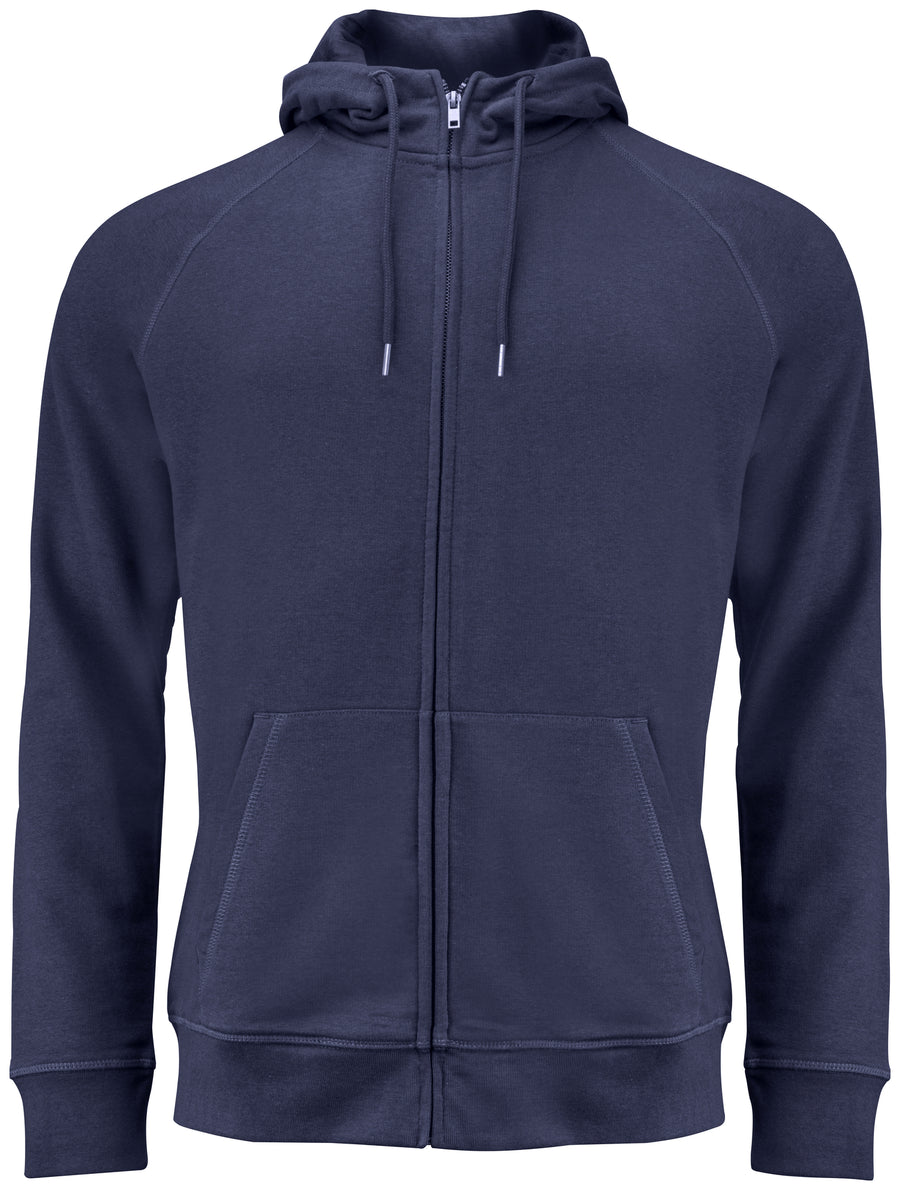 Raglan Fullzip Hoodie – Mörk Marin