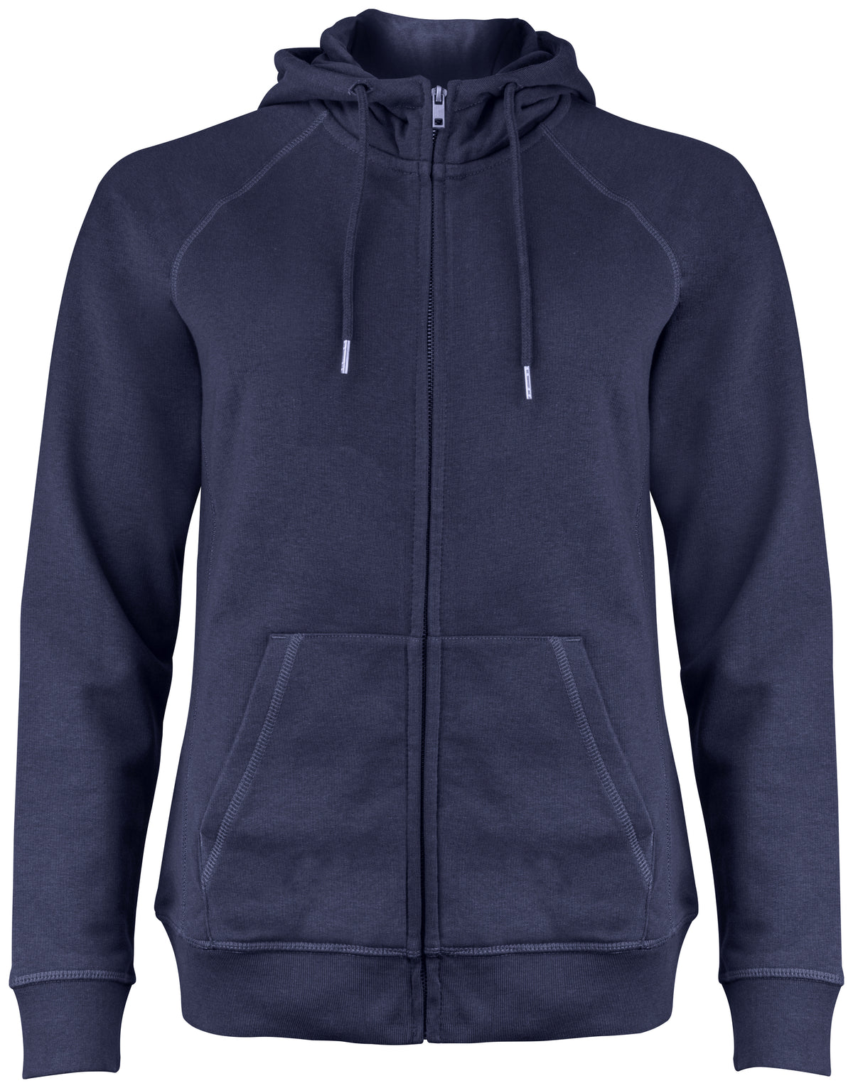 Raglan Fullzip Hoodie Women – Mörk Marin