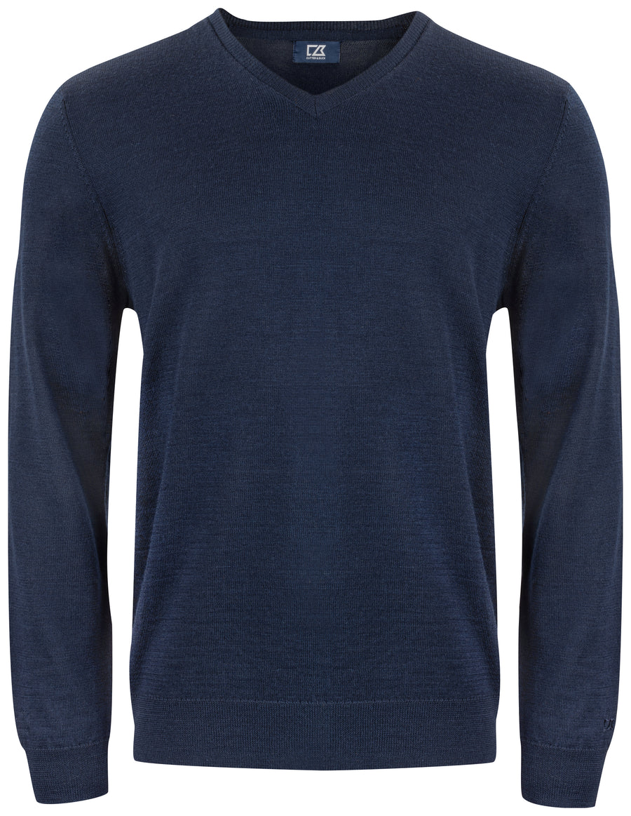 Vernon V-neck Men – Mörk marin